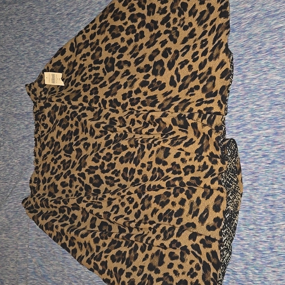 Coldwater Creek Women's Wild Side Reversible Skirt Size Petite XL 16 NWT